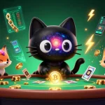 Experience thrilling gameplay with nbetgame, featuring a cosmic casino scene with crypto elements.