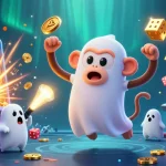 Enjoying exciting gameplay with man88 featuring a poltergeist monkey juggling golden coins