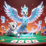 Experience thrilling games at MB66 with an ice phoenix, mystical toys, and vibrant casino elements.