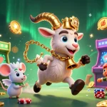 Link lucky88 showcases a festive holiday-horror casino scene with Krampus and lively characters.