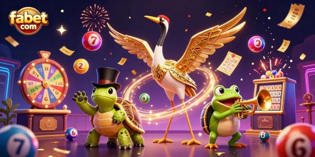 Experience the excitement of fabet com with vibrant lottery games and 3D characters!