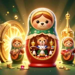 Experience the excitement of KK55 with vibrant casino-themed characters and gold treasures in a dynamic, engaging scene.