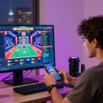 Engaging online gambling experience with rokok88 gaming statistics and vibrant graphics.