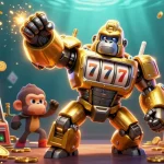 Engage with online casinos accepting credit cards through vibrant 3D digital illustrations of dynamic gaming action.