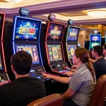 Players enjoying slot88 games in a vibrant casino environment, showcasing excitement and variety.